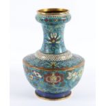 CLOISONNÉ-VASE, CHINA, 19.JH.