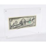 WARHOL, Andy, "Two dollars", Multiple,