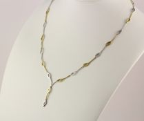 COLLIER, 585/ooo Weißgold und