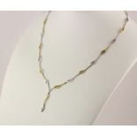 COLLIER, 585/ooo Weißgold und