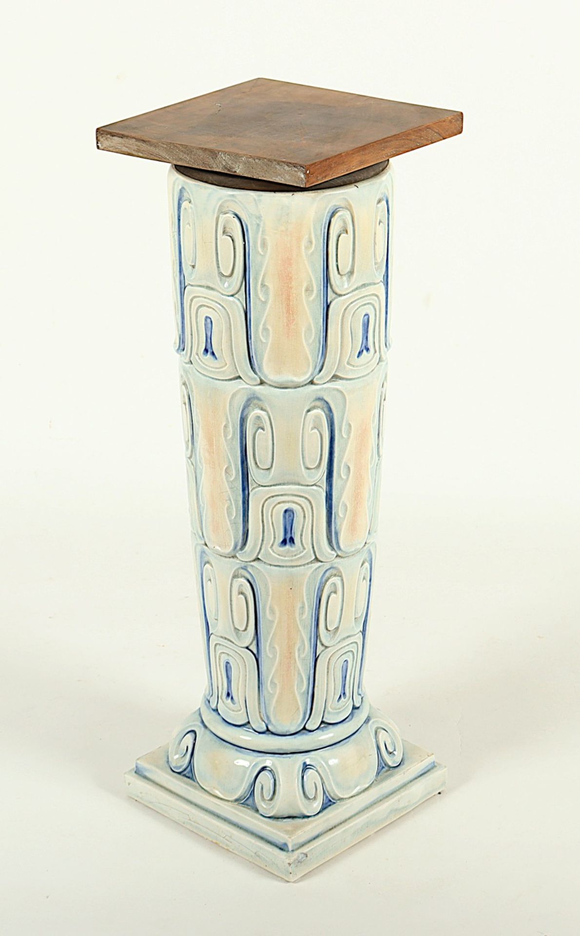 JUGENDSTIL-POSTAMENT, Keramik, - Bild 2 aus 3