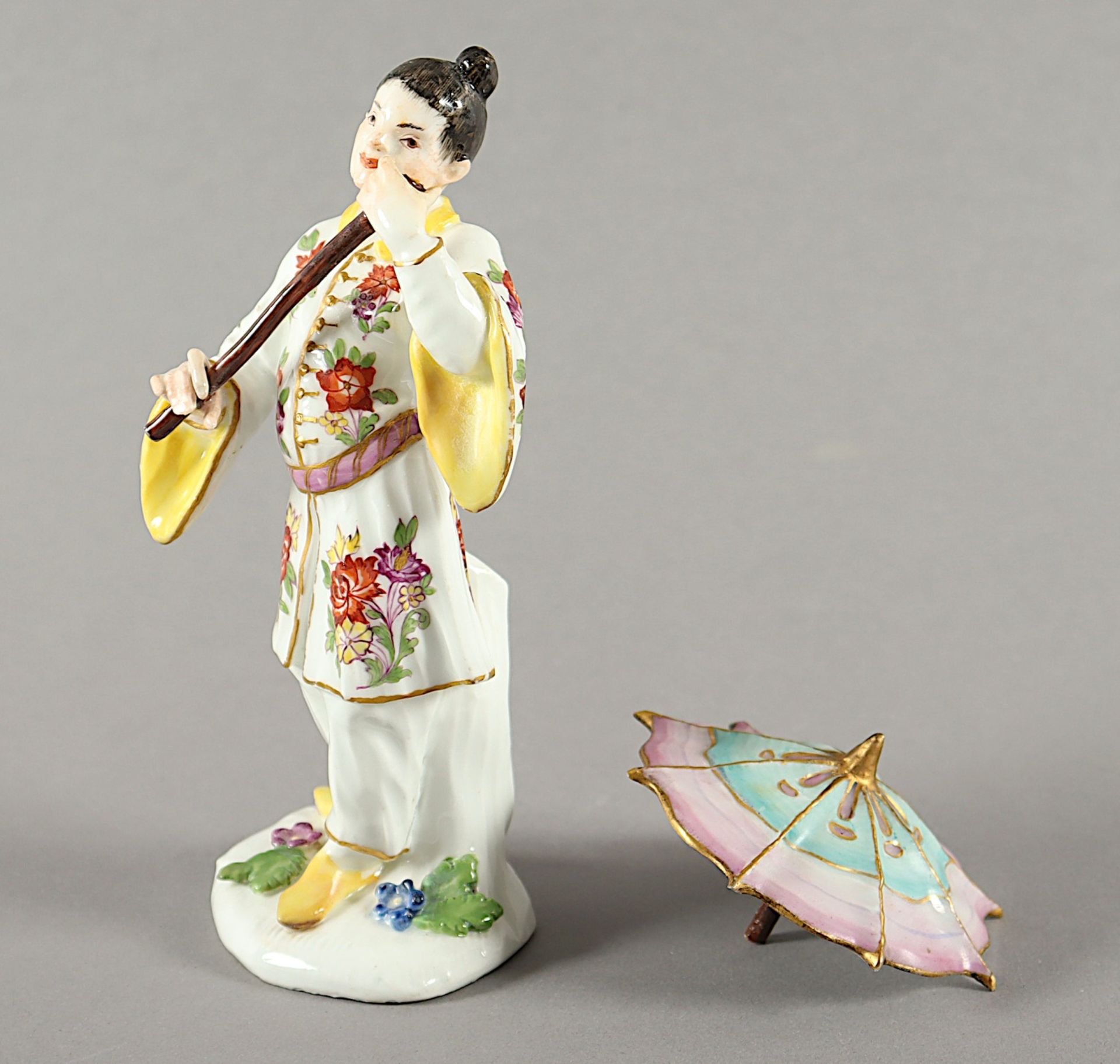 "JAPANER MIT SCHIRM", REINICKE, MEISSEN, UM 1750 - Image 3 of 5