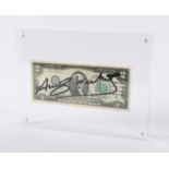 WARHOL, Andy, "Two dollars", Multiple,