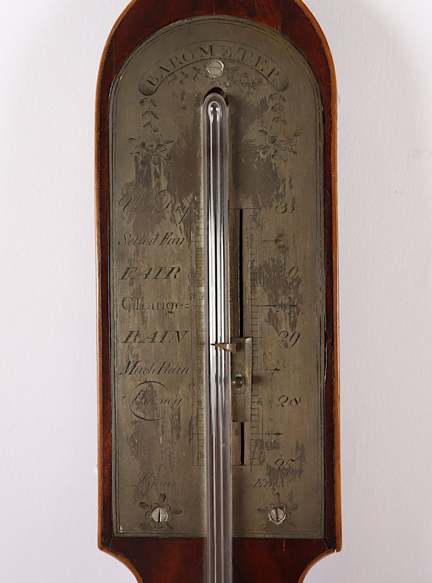 THERMOMETER, Mahagoni, L 87, ENGLAND, - Image 2 of 2