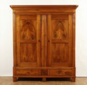 SPÄTBIEDERMEIER-SCHRANK, Nussbaum,