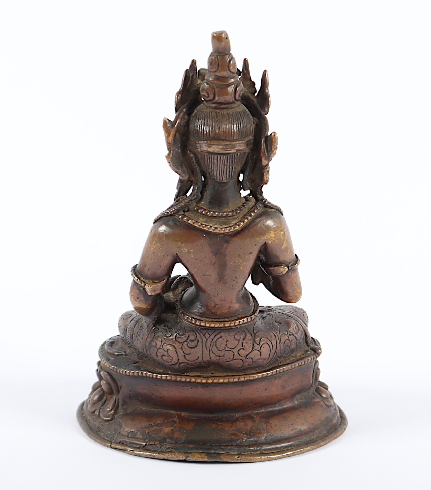 VAJRASATTVA, BRONZE, TIBET7NEPAL - Bild 3 aus 4