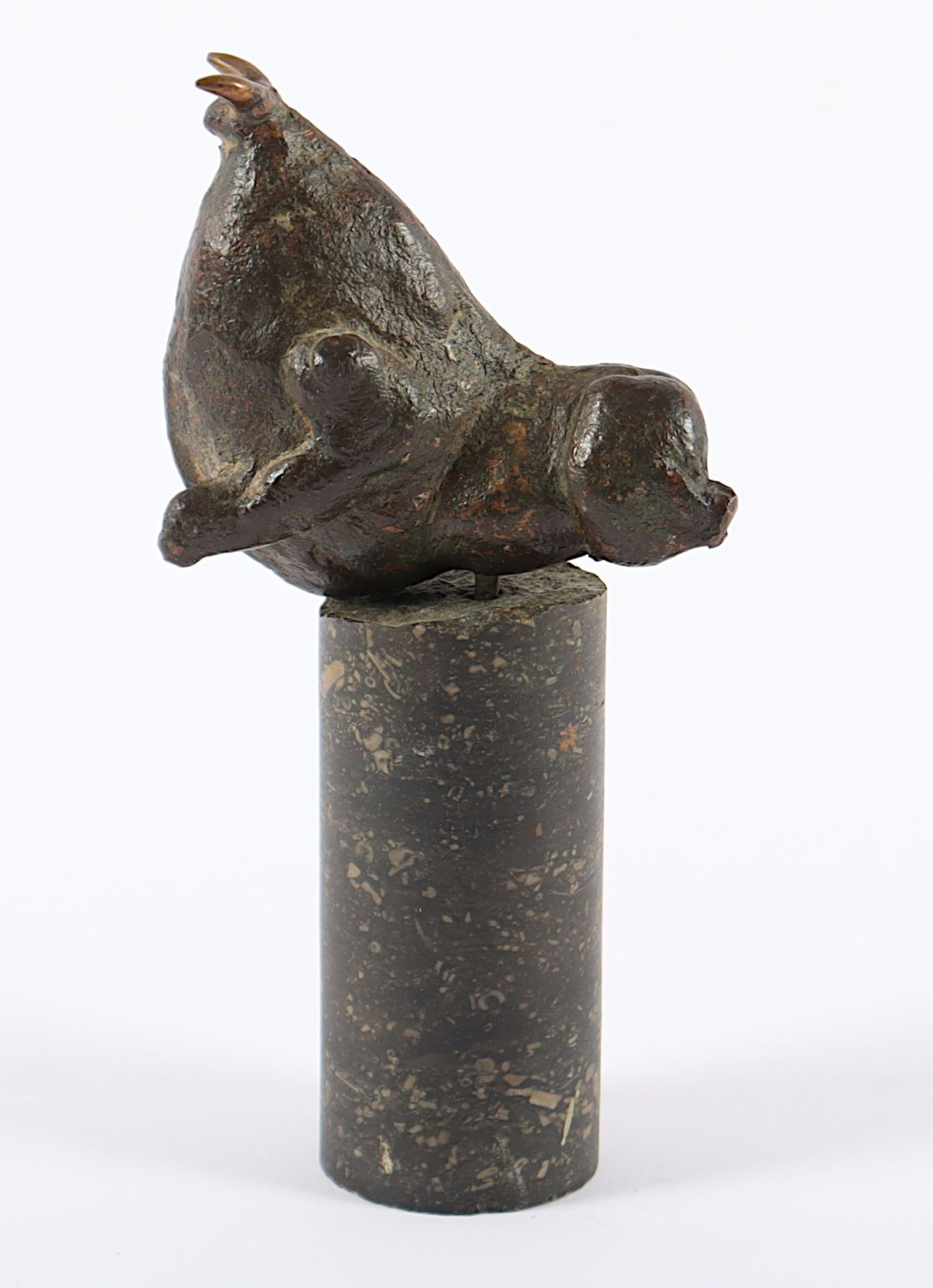 STEINS, Wim, "Stier", Bronze, H 7,5, L - Bild 3 aus 3