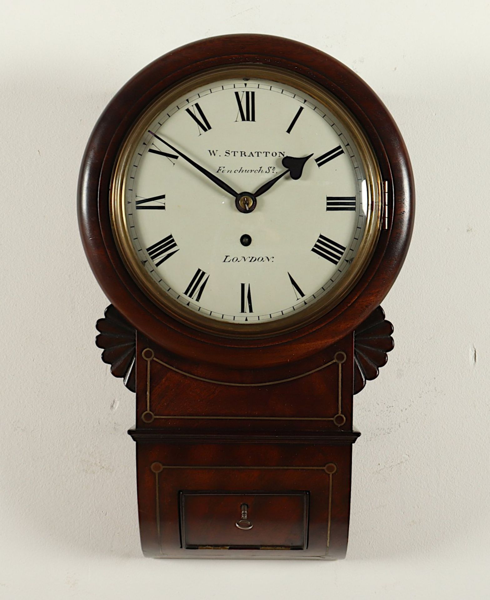 TAVERN CLOCK, Mahagoni, Werk mit