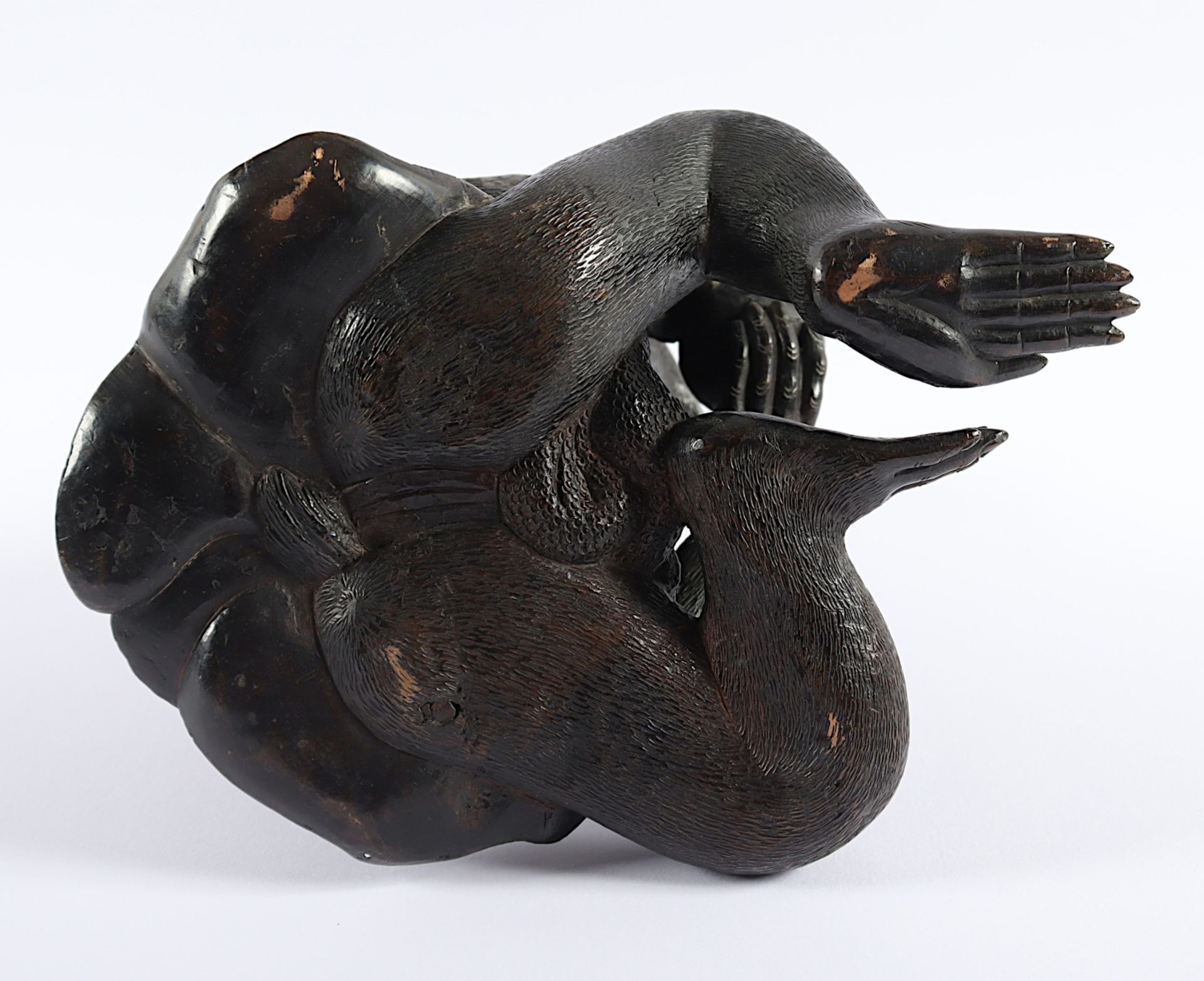 SITZENDER AFFE, BRONZE, JAPAN, MEIJI - Image 5 of 5