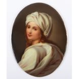 BILDPLATTE BEATRICE CENCI, DEUTSCH, E.19.JH.