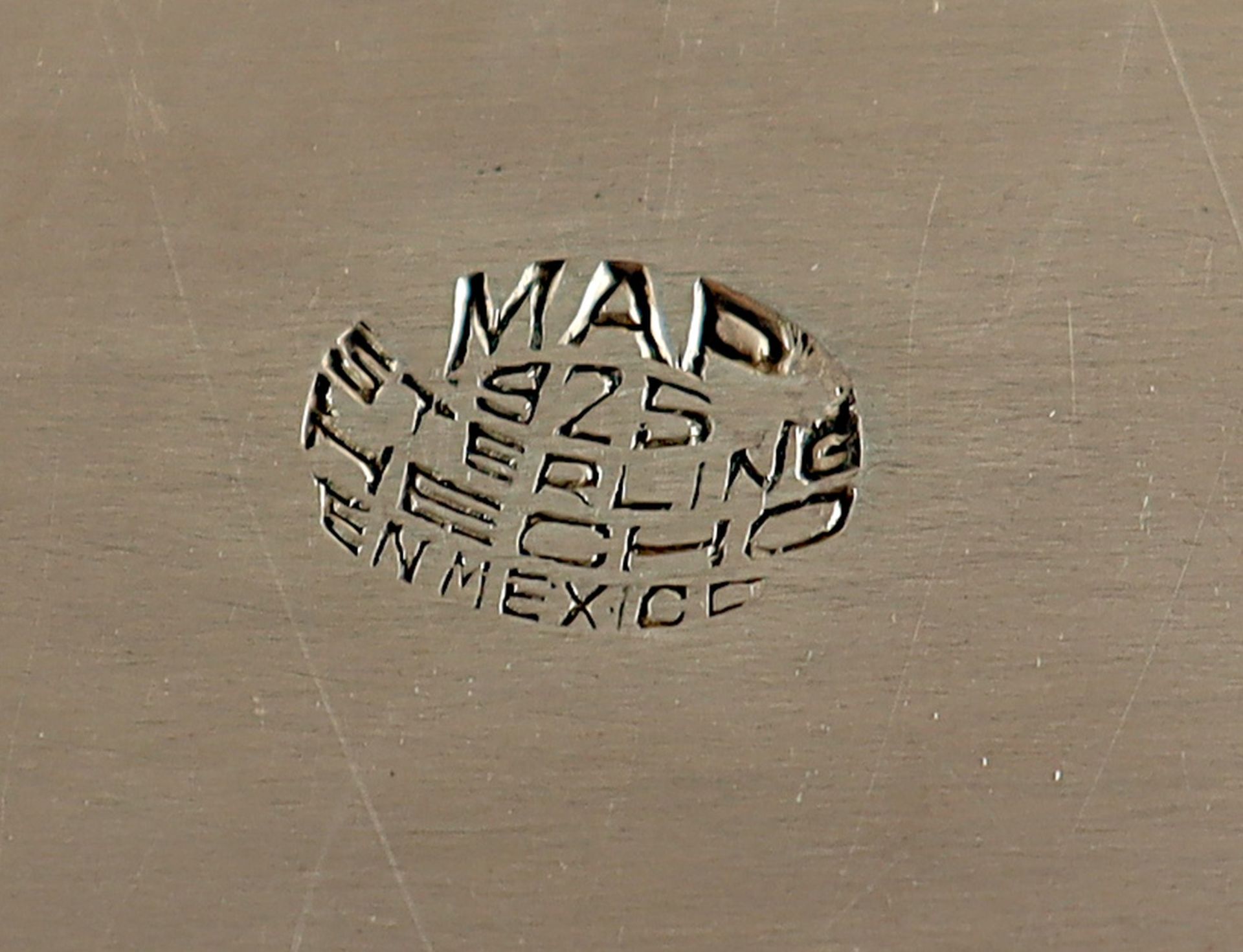 GROSSES OVALES TABLETT, 925/ooo, MEXICO - Bild 2 aus 2