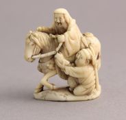 NETSUKE KÔSEKIKÔ UND CHÔRYÔ, der auf