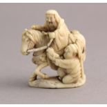 NETSUKE KÔSEKIKÔ UND CHÔRYÔ, der auf