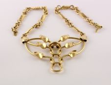 COLLIER, 750/ooo Gelbgold, geprüft,