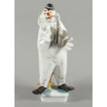 "CLOWN MIT SAXOPHON", STRANG, MEISSEN, 1988