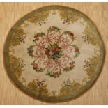 RUNDER SAVONNERIE-TEPPICH, Aubusson,