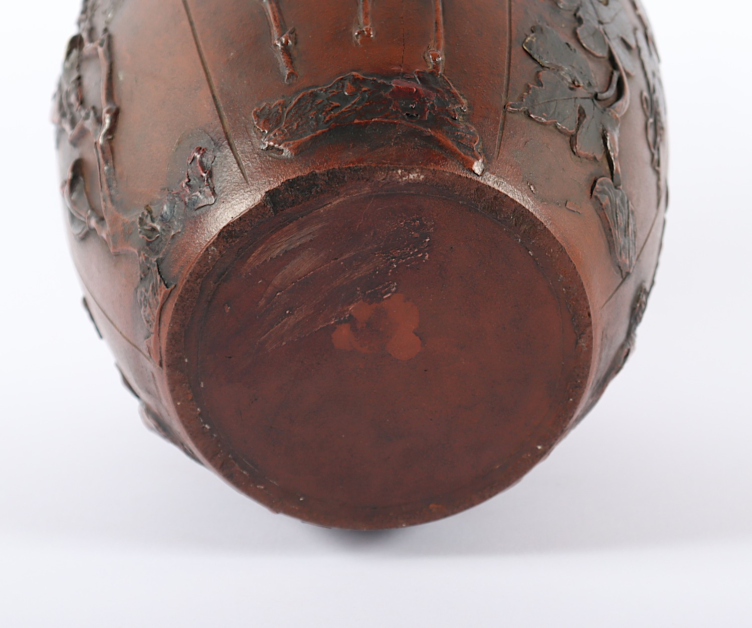 YIXIN-VASE, Steinzeug, im Relief auf - Image 6 of 6