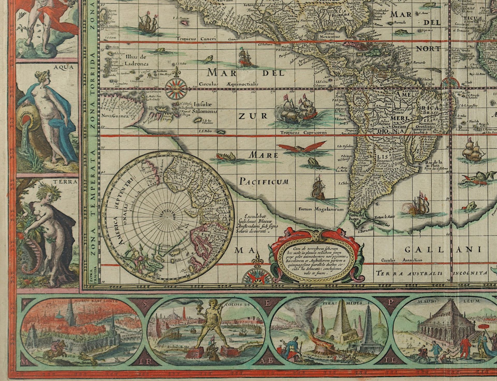 WELTKARTE, "Nova totius terrarum orbis - Bild 5 aus 7