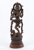 SHIVA ALS NATARAJA, Holz, geschnitzt,