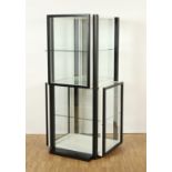 VITRINE "S 40", Esche, schwarz und