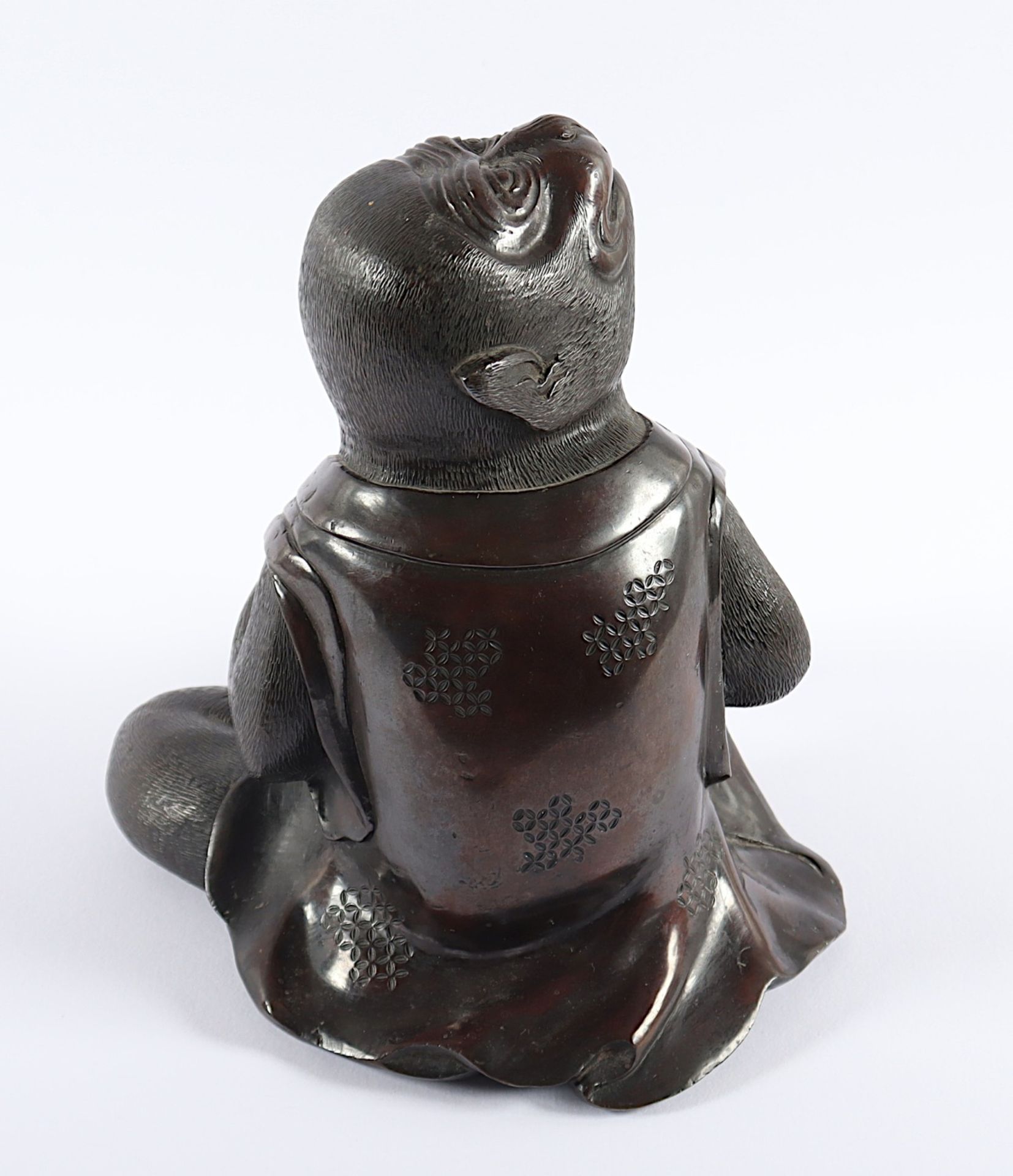 SITZENDER AFFE, BRONZE, JAPAN, MEIJI - Image 4 of 5