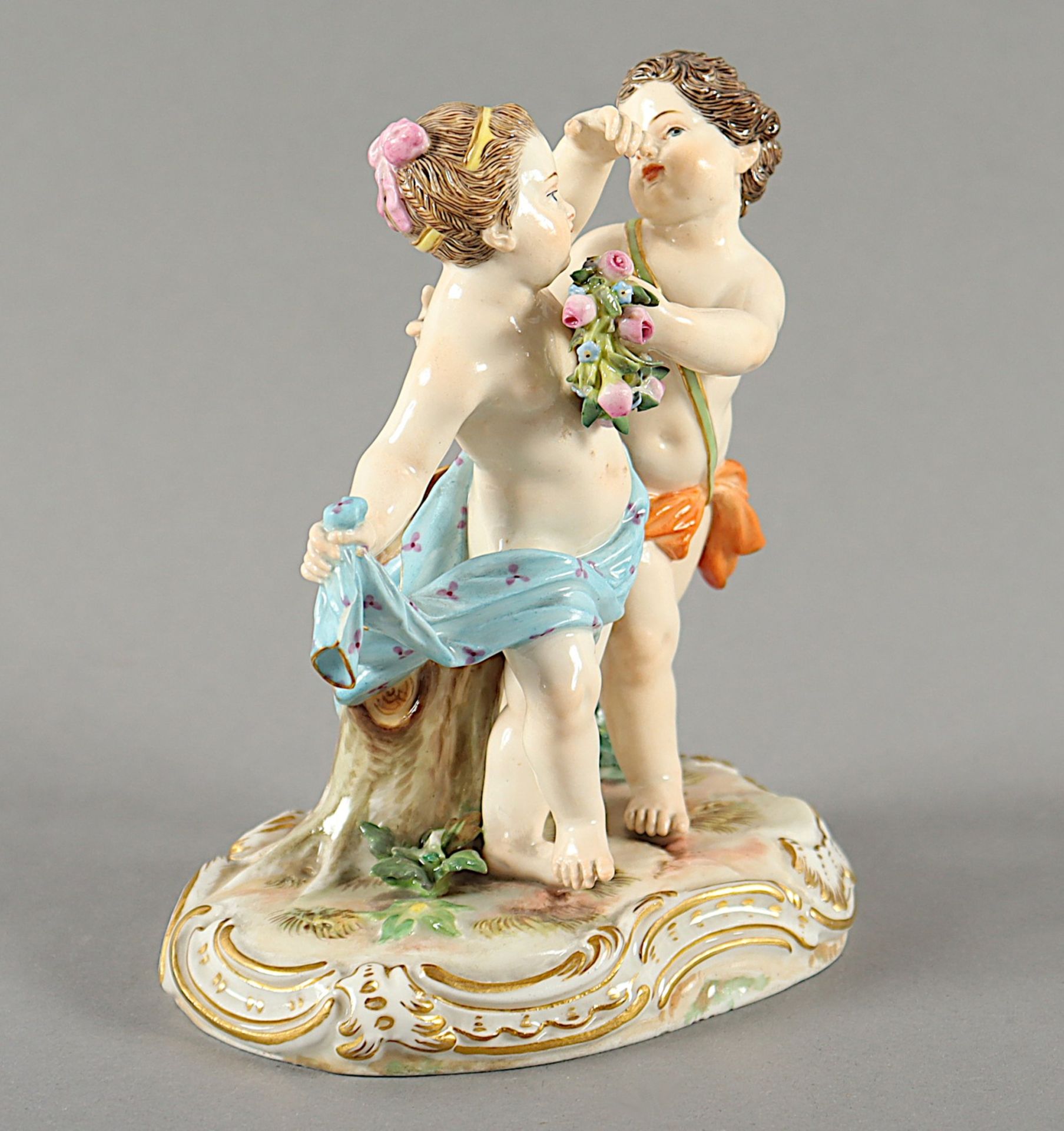 AMORETTENGRUPPE, KAENDLER, MEISSEN, E.19.JH. - Image 3 of 5