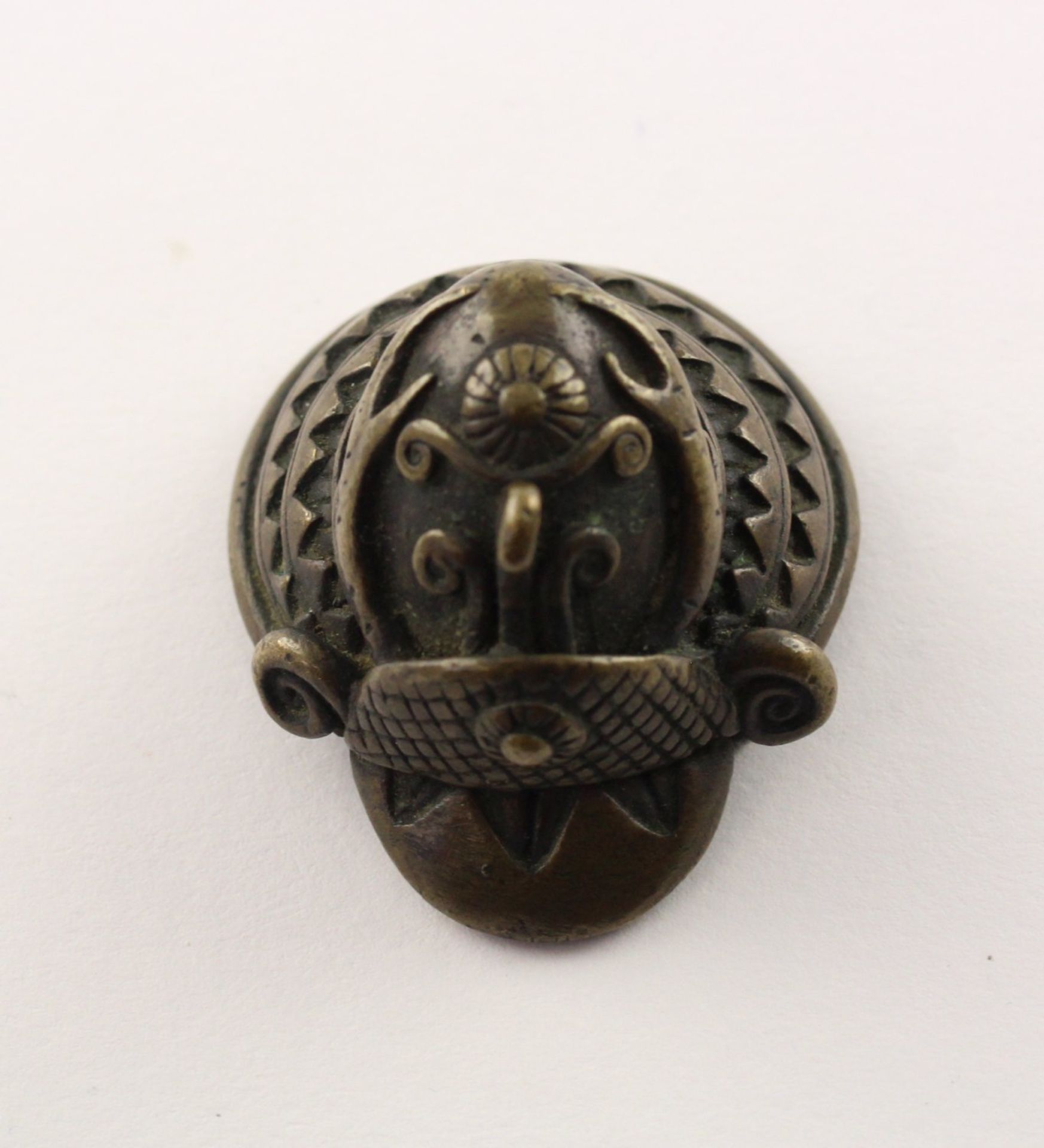 NETSUKE KABUTO, BRONZE, JAPAN, 19.JH. - Bild 5 aus 6