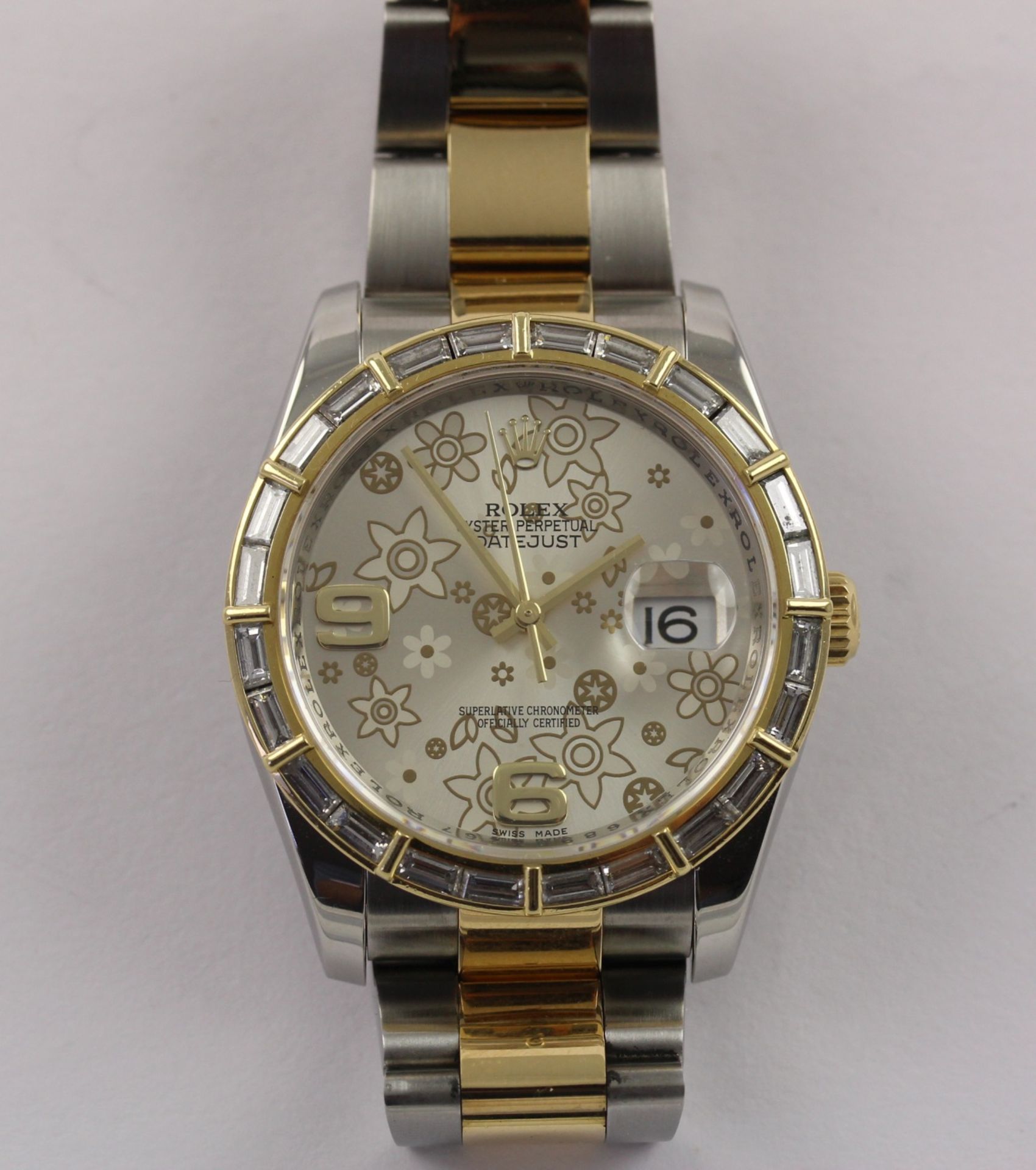 ARMBANDUHR, Stahl/Gold, Marke: ROLEX, - Image 5 of 7