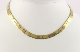 COLLIER, 750/ooo Gelbgold, Weißgold