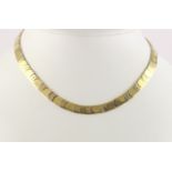 COLLIER, 750/ooo Gelbgold, Weißgold