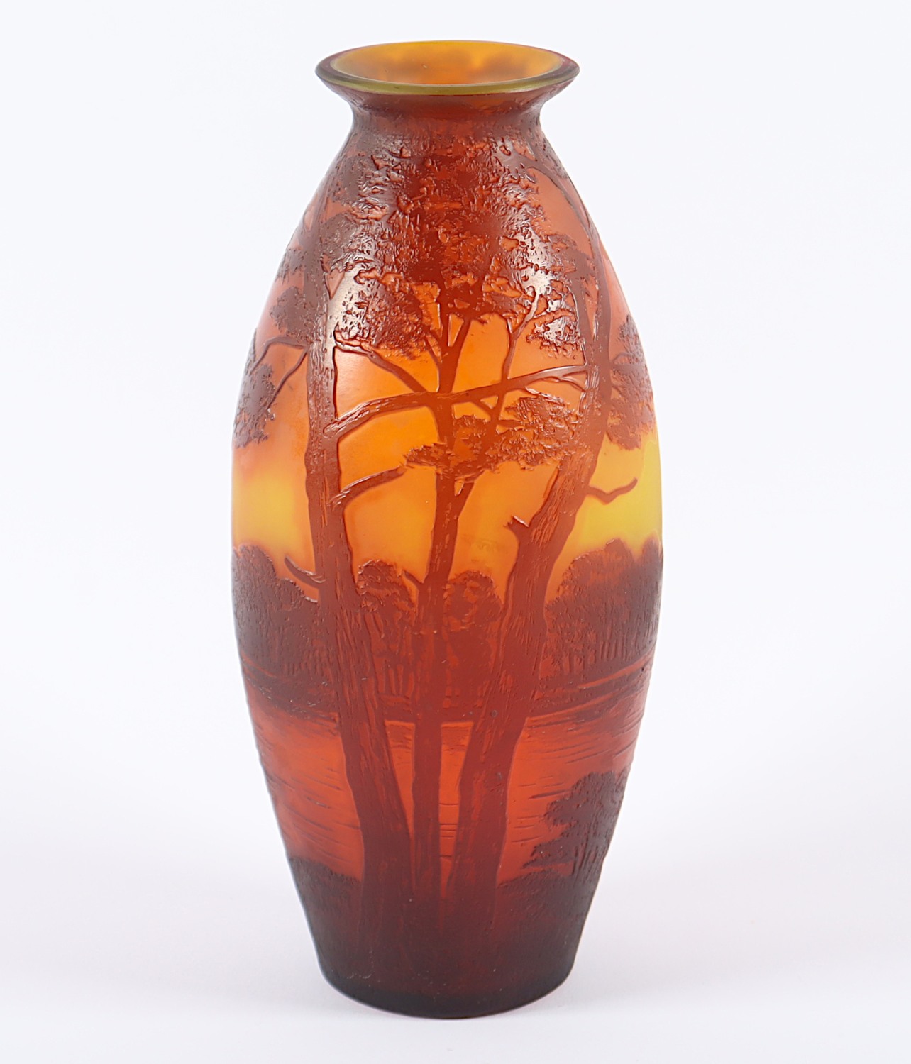 VASE "PAYSAGE DE VERRE", farbloses