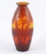 VASE "PAYSAGE DE VERRE", farbloses