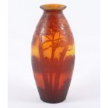 VASE "PAYSAGE DE VERRE", farbloses