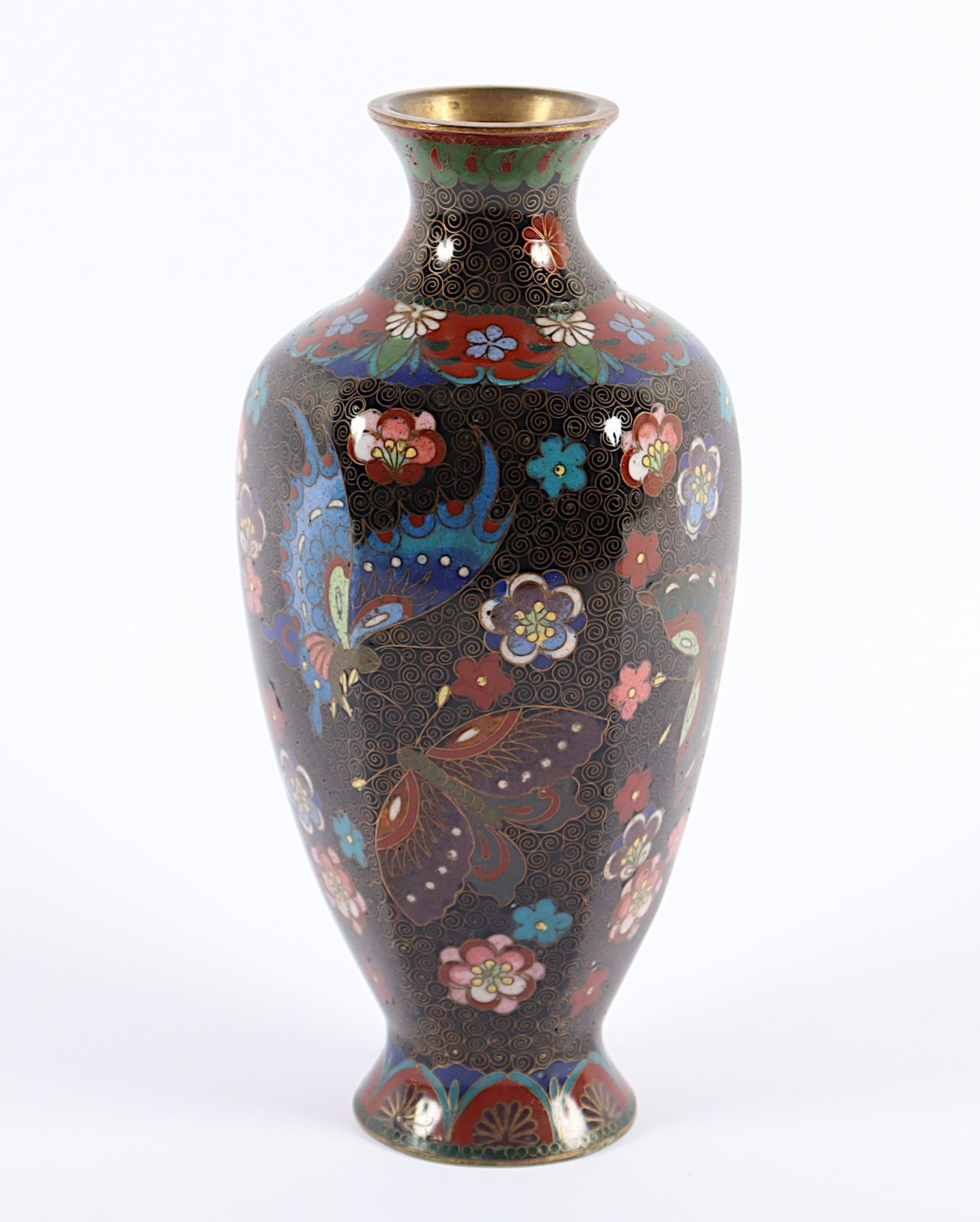 CLOISONNÉ-VASE, JAPAN