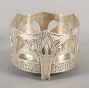 JUGENDSTIL-FLASCHENHALTER, Metall,