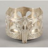 JUGENDSTIL-FLASCHENHALTER, Metall,