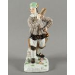 FIGUR "BERGMANN MIT MULDE", MEISSEN, 20.JH.