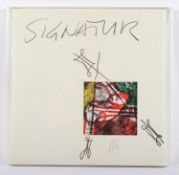 <de>LÜPERTZ, Markus, "Signatur", in Acrylhülle, auf dem Cover monogrammiert sowie signiert nummerier