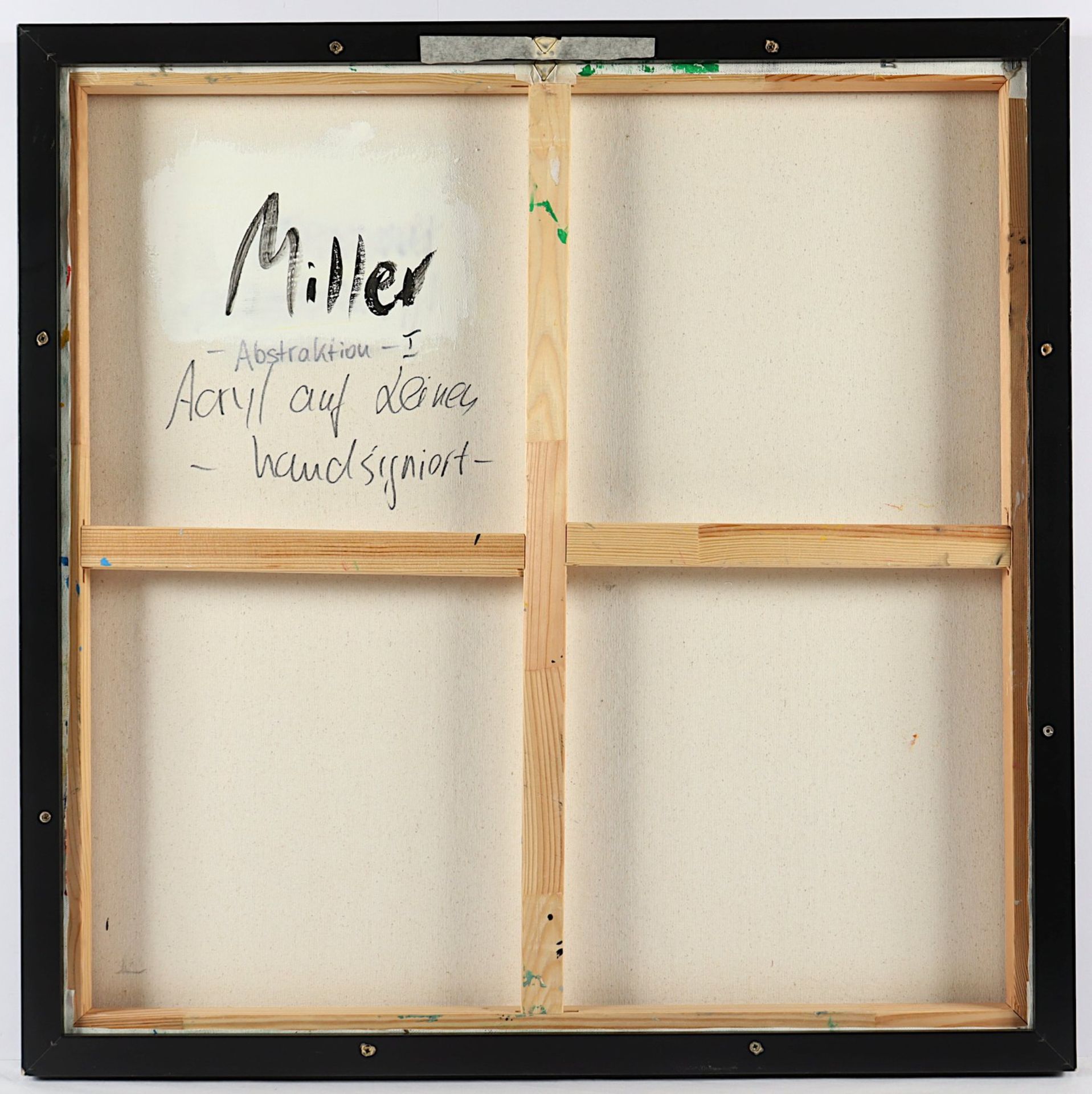 <de>MILLER, C., "Abstraktion I", Acryl/Lwd., 84 x 84, signiert, R.</de> - Bild 2 aus 2