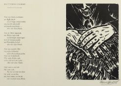 <de>MASEREEL, Frans, "Mutterns Hände", nach Tucholsky, Original-Holzschnitt, 20 x 14, handsigniert, 