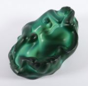 <de>SCHALE, Malachitglas, L 19, Curt SLEVOGT, GABLONZ, um 1920</de>