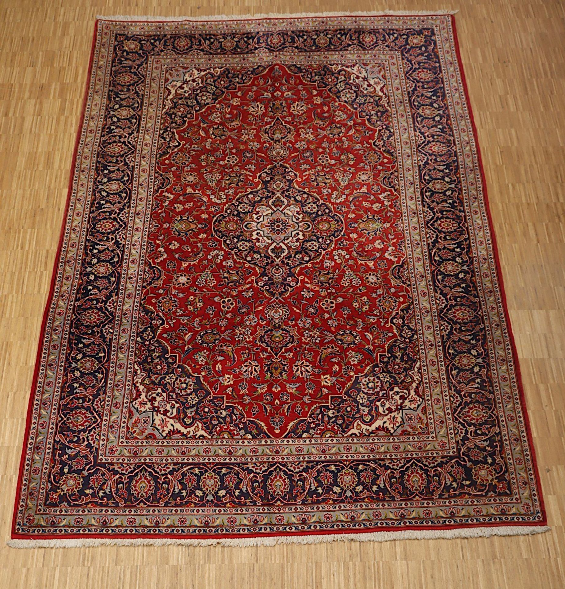 TEPPICH KESHAN, Persien, 388 x 258, Zustand B