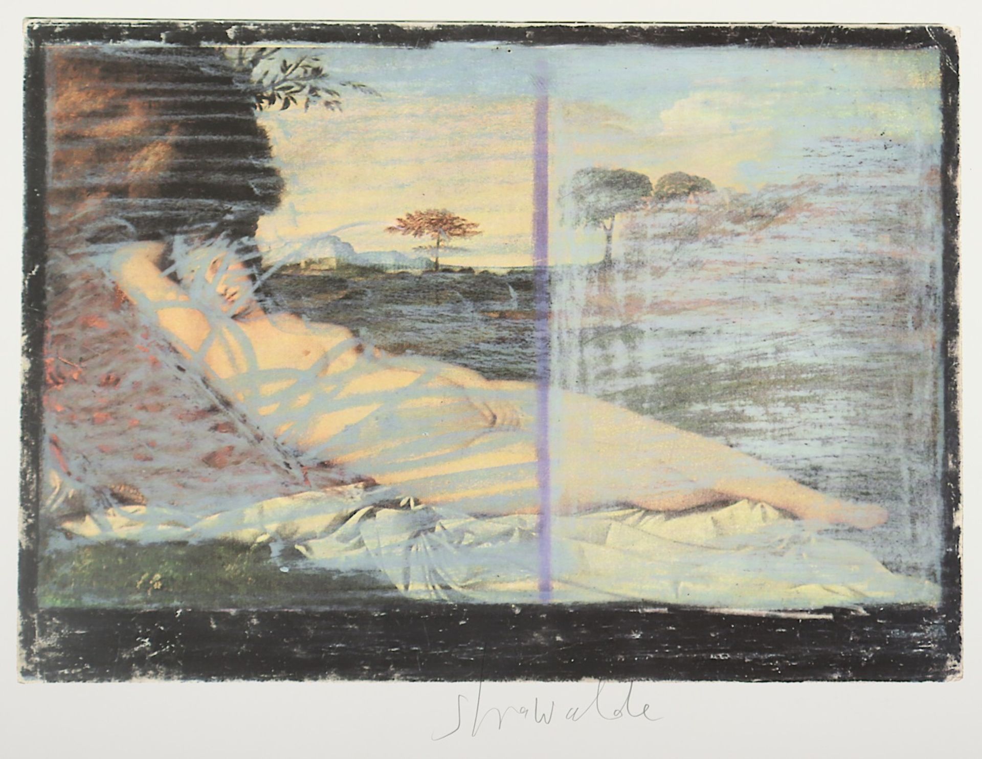 <de>STRAWALDE, 5 Arbeiten, Farboffset, 29 x 40, Edition der Griffelkunst, eine am Rand eingerissen,  - Bild 4 aus 5