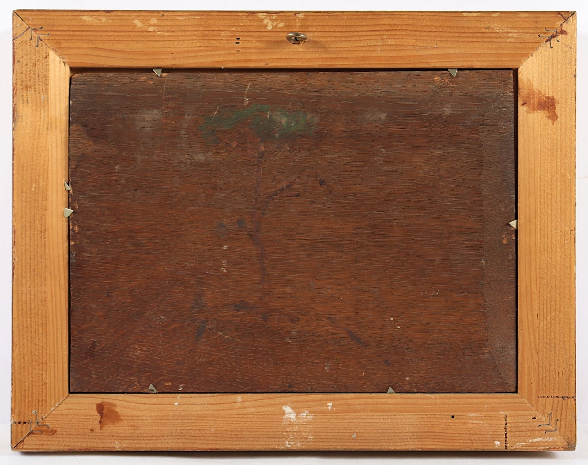 LANDSCHAFTSMALER UM 1900, "Uferpartie", Öl/Holz, 18,5 x 25, besch., R. - Image 3 of 3