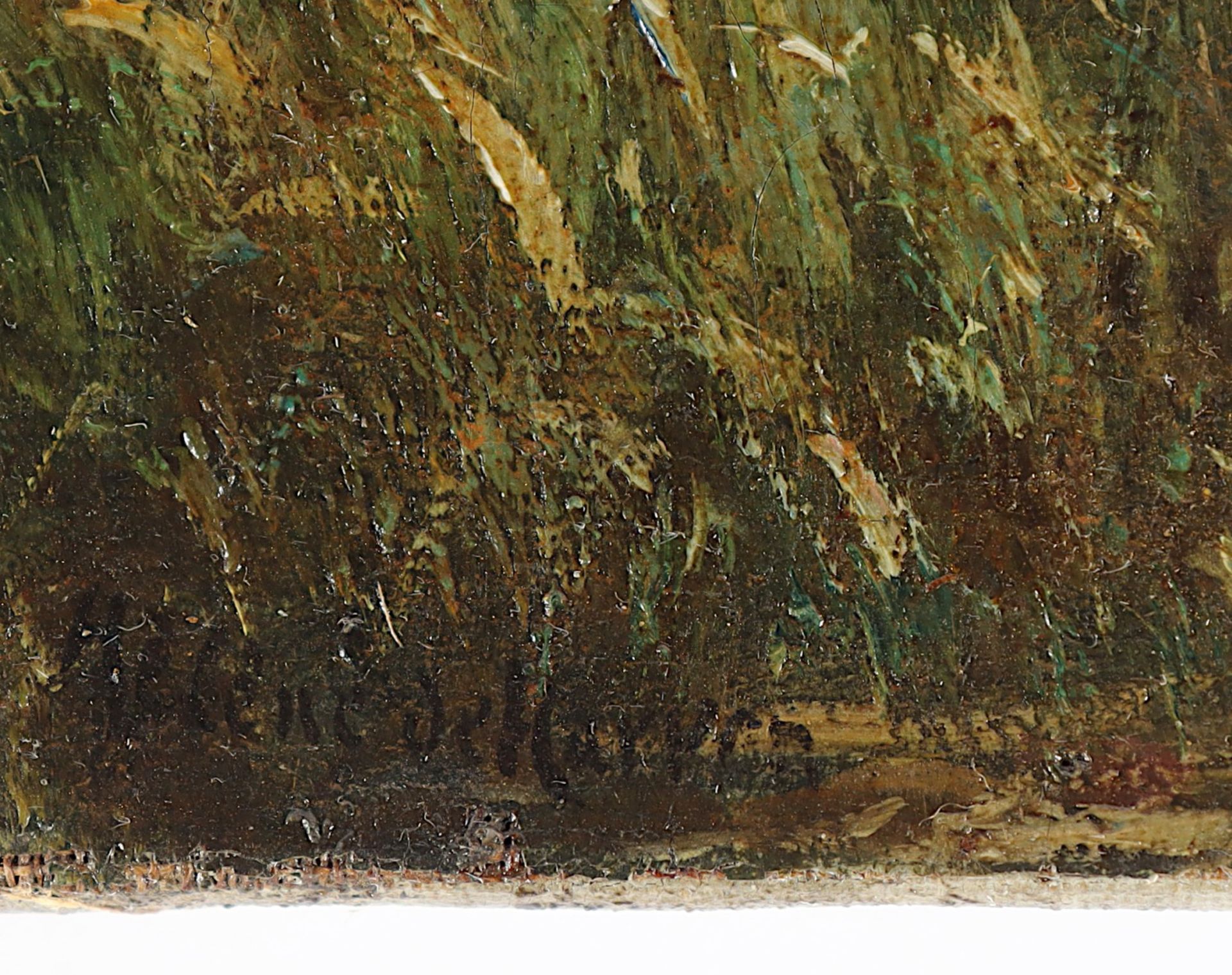 DE HARVEN, Hélène de (1864-1949), "Landschaft", Öl/Lwd., 22 x 33, unten links signiert, R. - Image 4 of 5