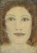 <de>KHNOPFF, Fernand "Kopf einer Frau", Öl/Malkarton, 22 x 16, nicht signiert, R.</de>