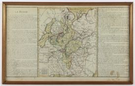 <de>RUSSLAND, "La Russie", kolorierter Kupferstich, 32 x 27, FRANKREICH, E.18.Jh., besch., R.</de>