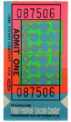<de>WARHOL, Andy, "Film Festival - Lincoln Center", Farbserigrafie (Siebdruck), 114,5 x 61,5, handsi