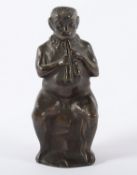 <de>KLEIN, Karl Heinz (*1926), "Pan", Bronze, H 14, verso Monogramm "K"</de>