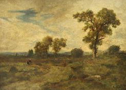 <de>DIAZ DE LA PENA, Narcisse Virgile (1807-1876), "Landschaft bei Barbizon", Öl/Holz, 26 x 36, park